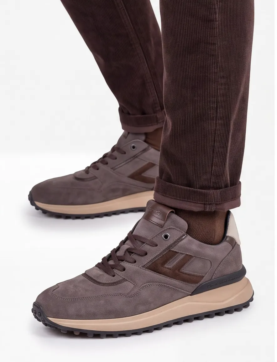Floris van Bommel Noppi sneakers grijs suede