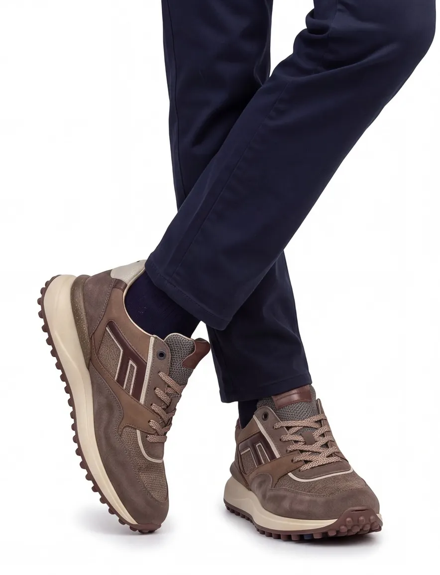 Schoenen Floris van Bommel bruin SFM-10139-34-05-Taupe