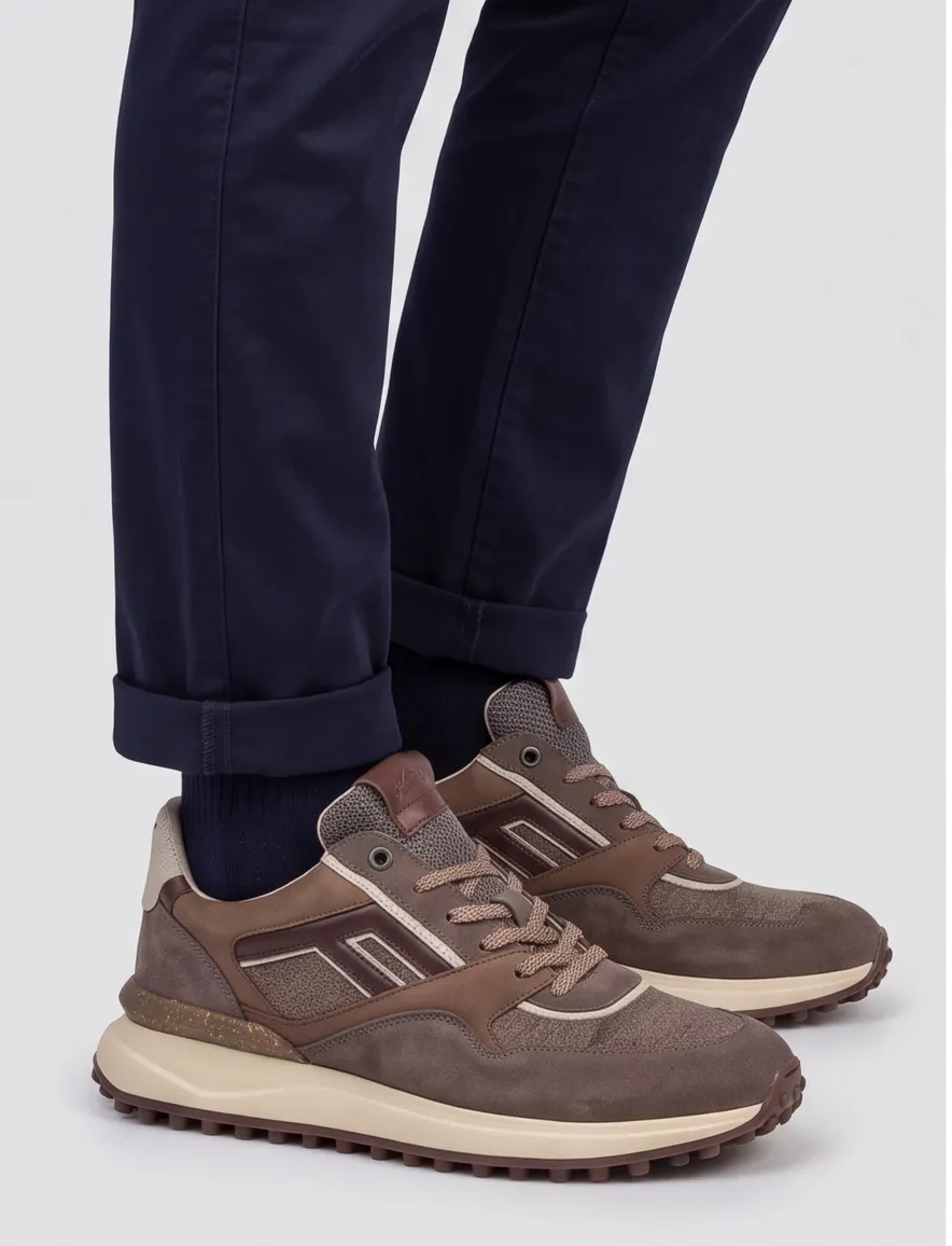 Schoenen Floris van Bommel bruin SFM-10139-34-05-Taupe