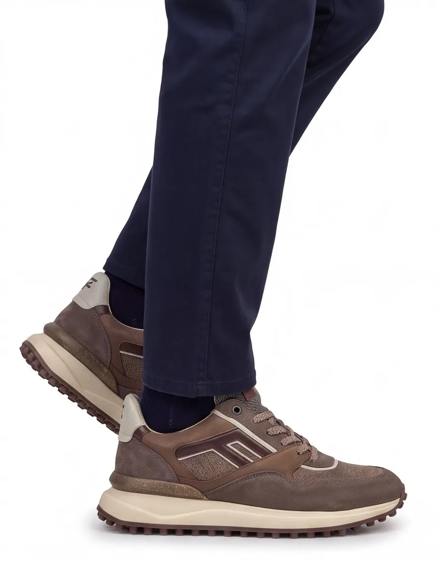 Schoenen Floris van Bommel bruin SFM-10139-34-05-Taupe