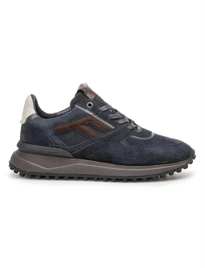 Floris van Bommel Floris van Bommel Noppi donkerblauw suede sneakers