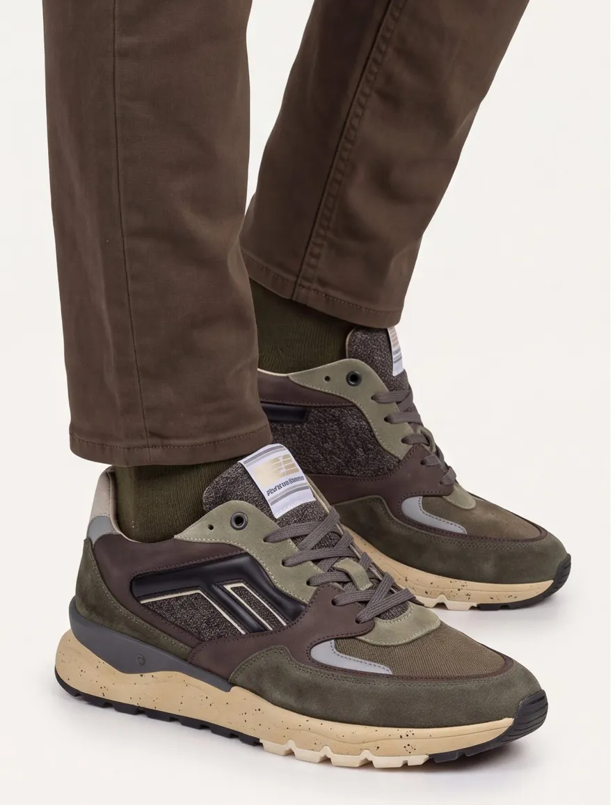 Schoenen Floris van Bommel groen SFM-10154-51-03-DarkGreen