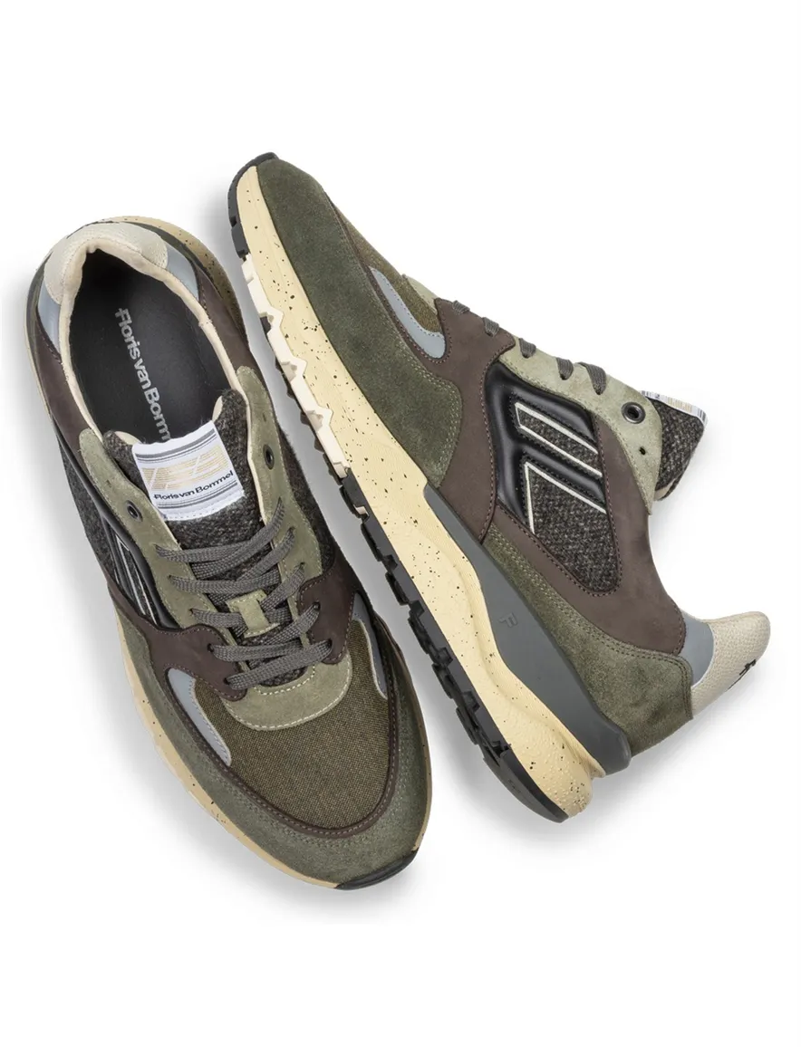 Schoenen Floris van Bommel groen SFM-10154-51-03-DarkGreen