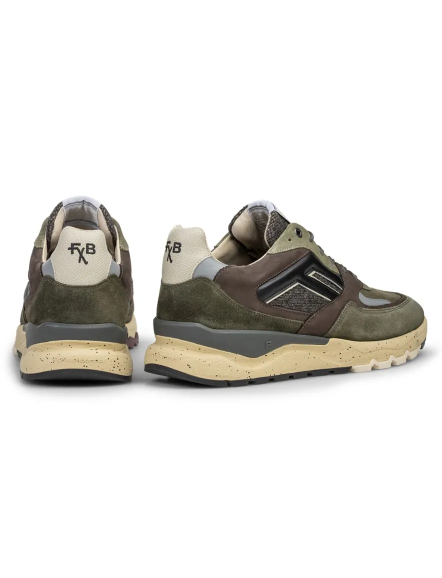 Schoenen Floris van Bommel groen SFM-10154-51-03-DarkGreen