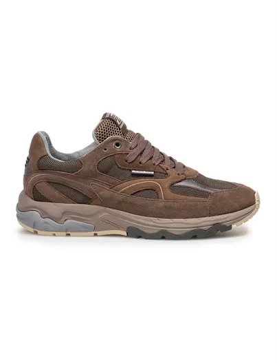 Floris van Bommel Sneakers Floris van Bommel bruin leer