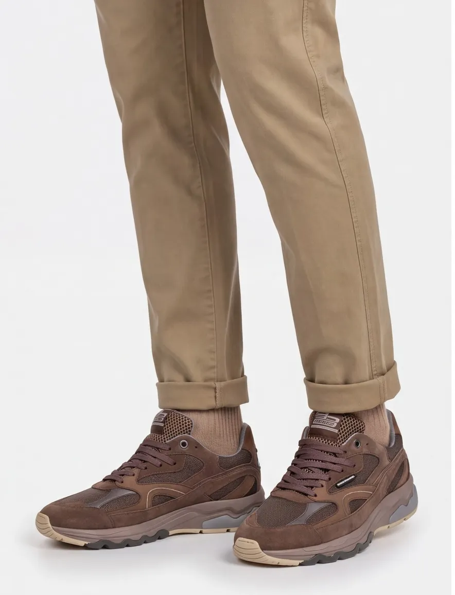 Schoenen Floris van Bommel bruin SFM-10258-34-02-Taupe