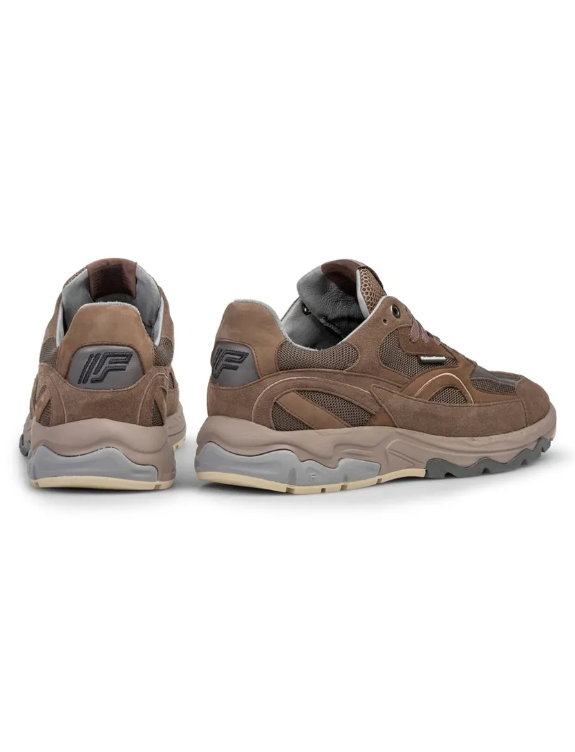 Sneakers Floris van Bommel bruin leer