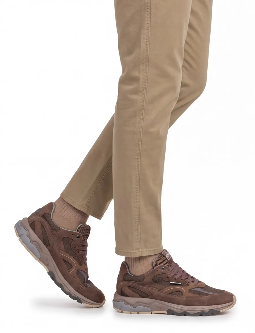 Schoenen Floris van Bommel bruin SFM-10258-34-02-Taupe