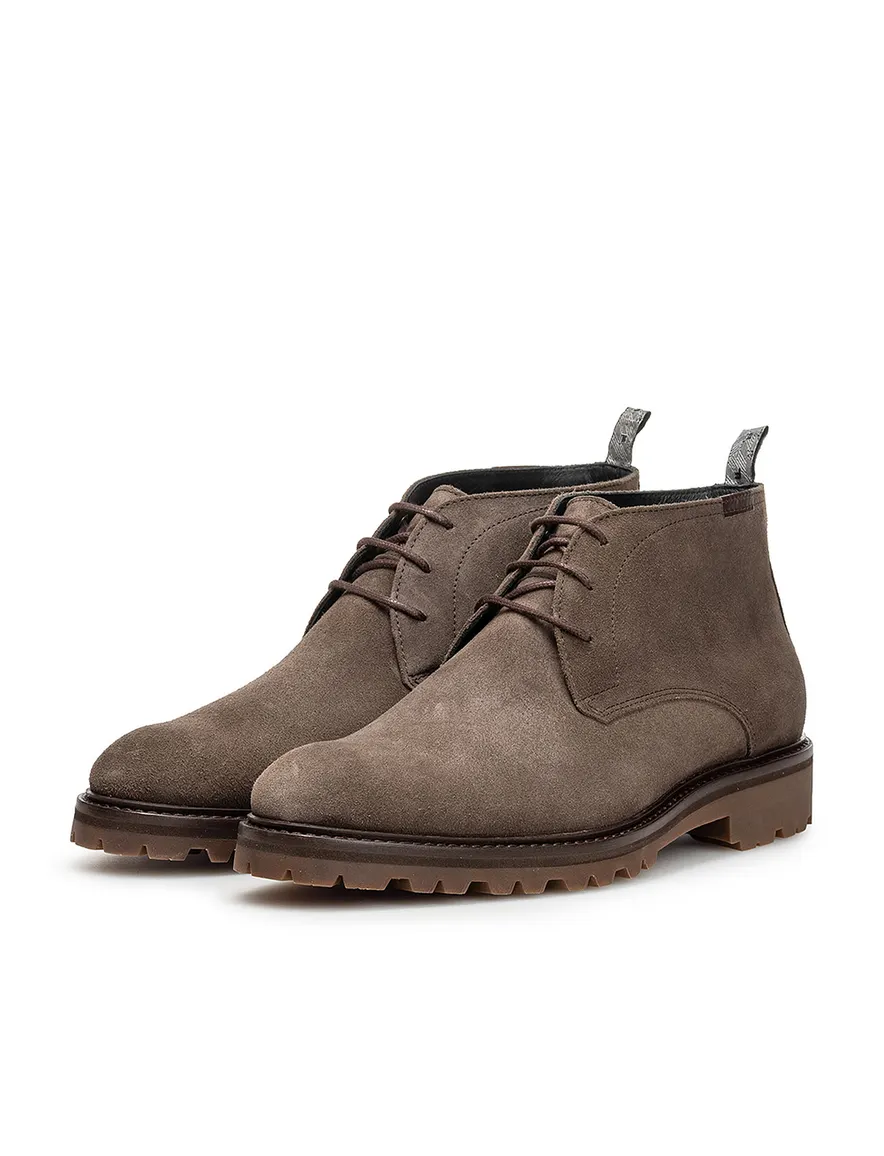 Floris van Bommel boots suede bruin