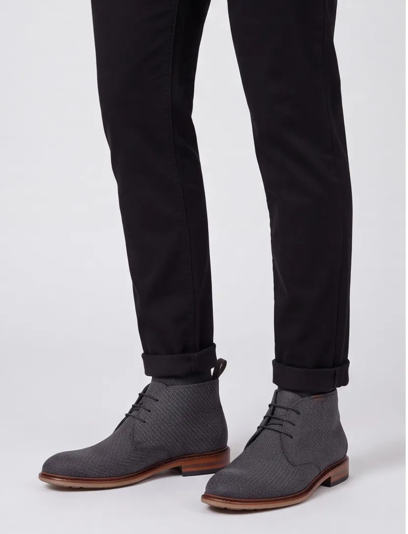 Floris van Bommel boots grijs suede winter