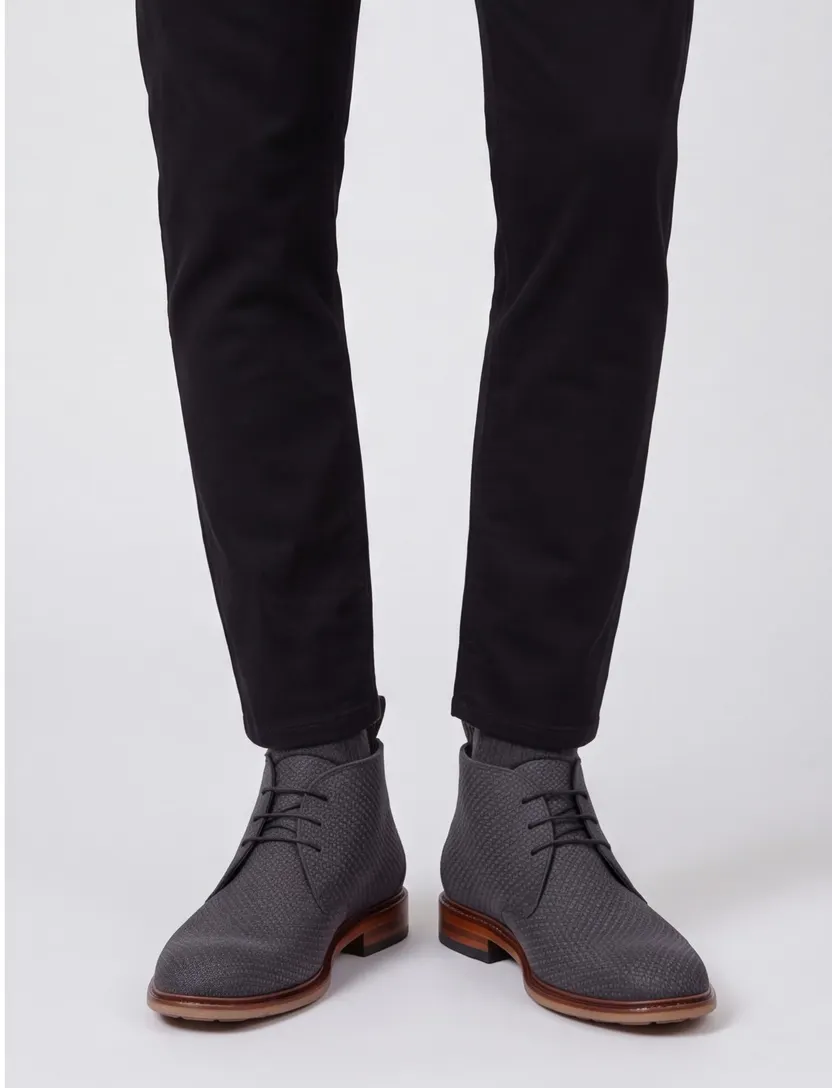 Floris van Bommel boots grijs suede winter