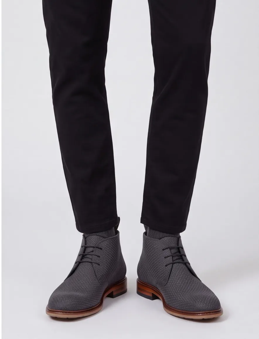 Schoenen Floris van Bommel grijs SFM-50132-10-02-Black