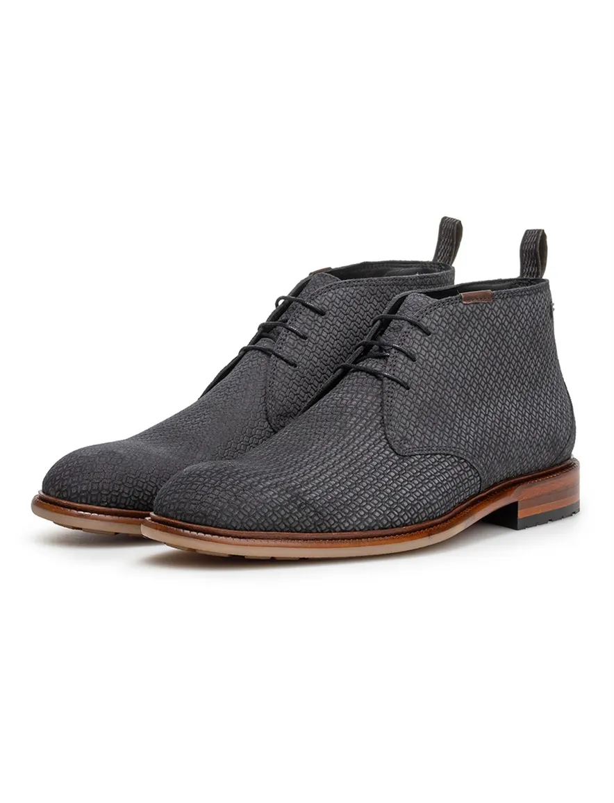 Floris van Bommel boots grijs suede
