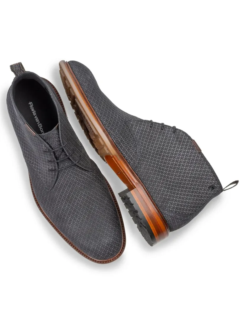 Floris van Bommel boots grijs suede winter