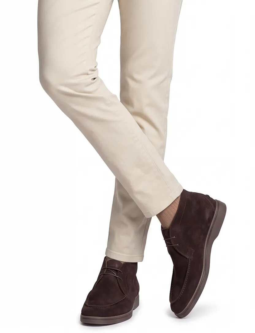 Boots Floris van Bommel bruin suède
