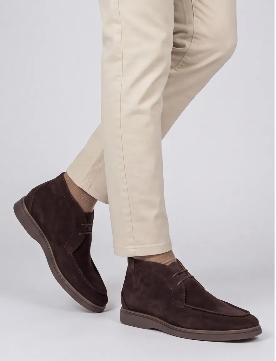Floris van Bommel boots bruin suede