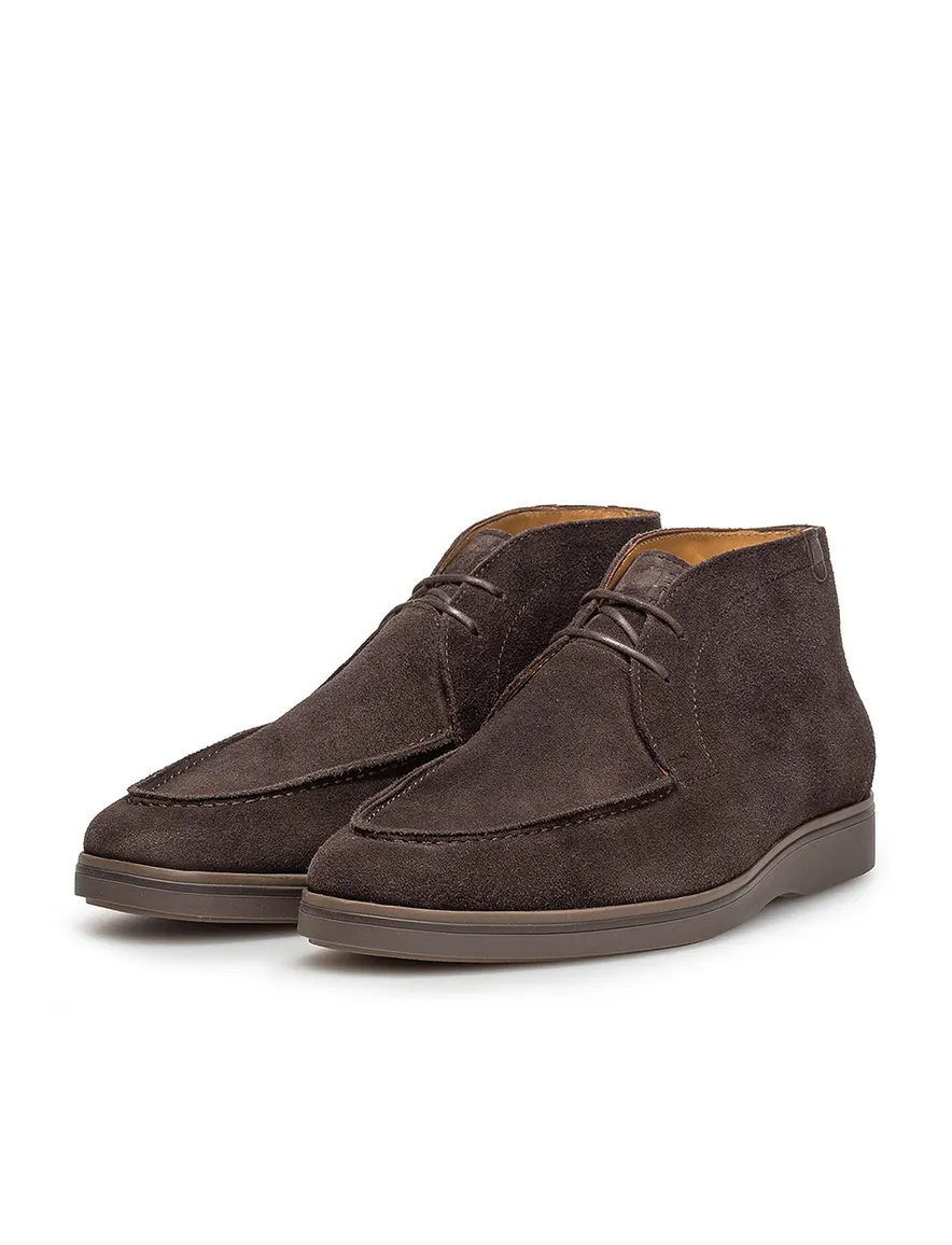 Bruine suede boots Floris van Bommel