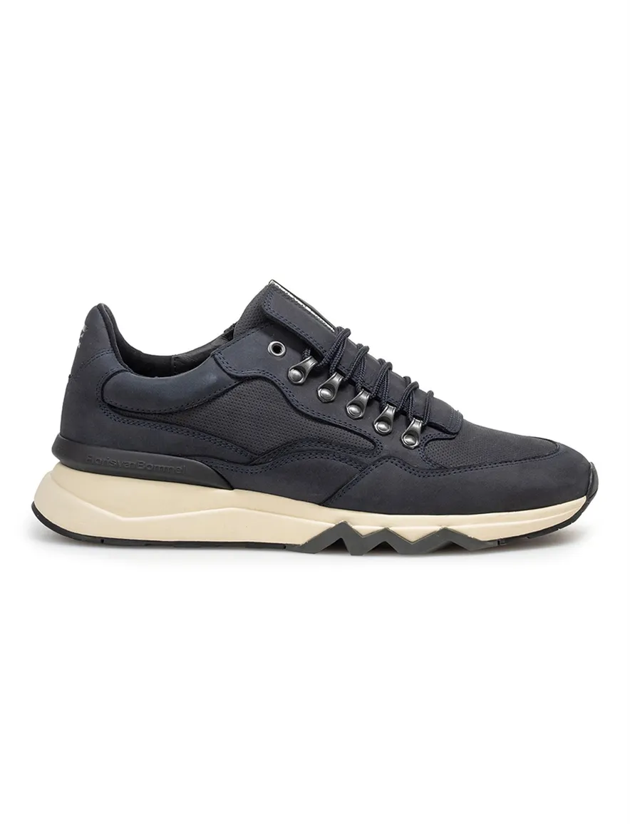 Floris van Bommel sneakers donkerblauw leer