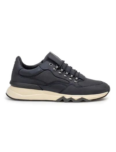 Floris van Bommel Sneakers Floris van Bommel donkerblauw leer