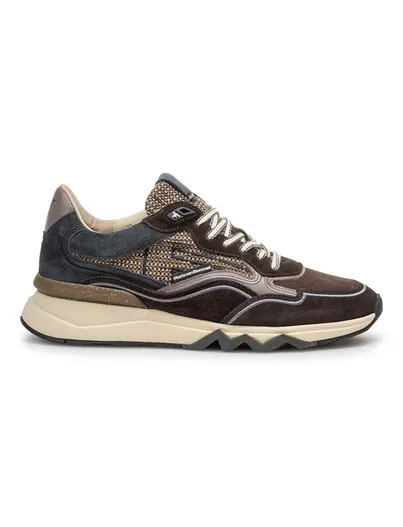 Floris van Bommel Schoenen Floris van Bommel bruin suede sneakers