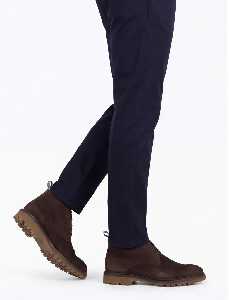 Floris van Bommel boots suede bruin