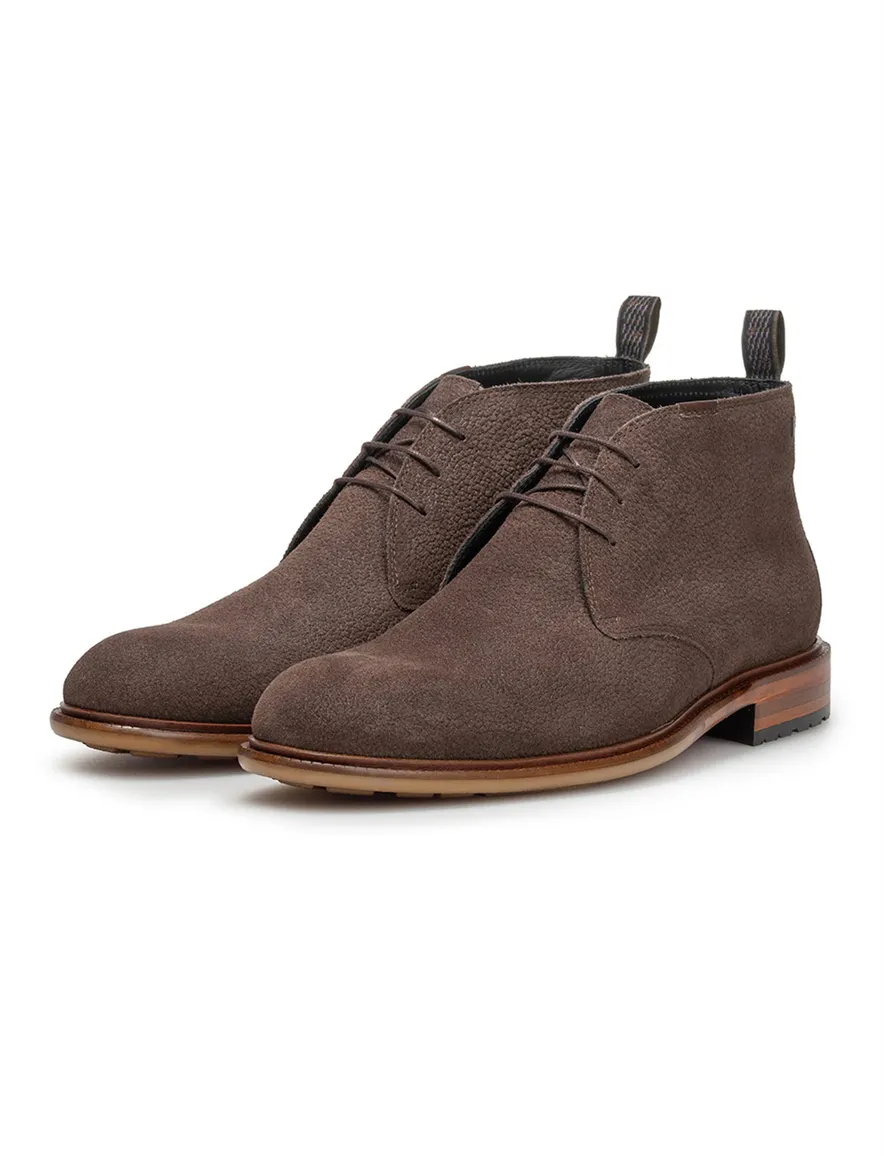 Floris van Bommel boots suede bruin