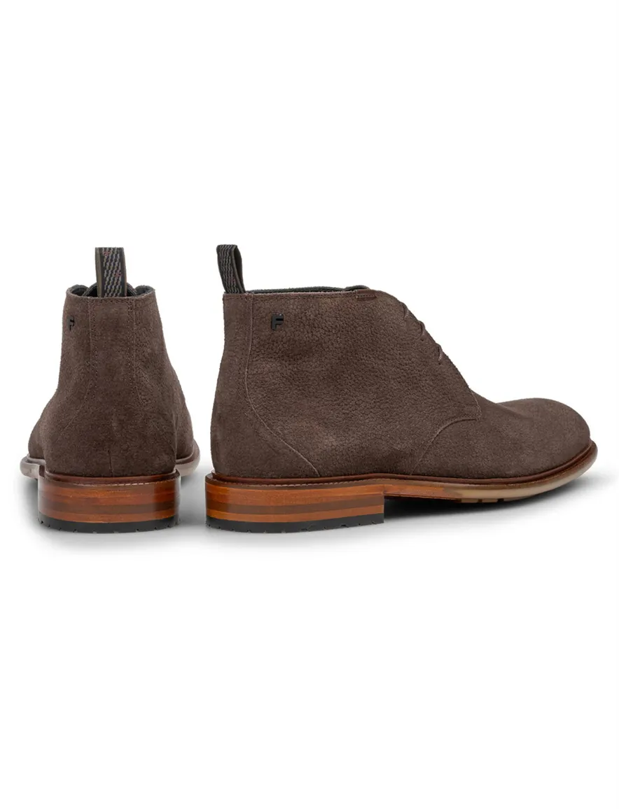 Floris van Bommel boots suede bruin