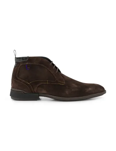 Floris van Bommel Floris van Bommel suede boots bruin winter