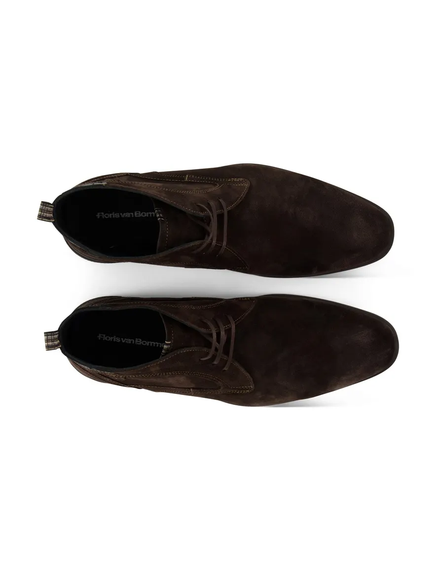Bruine suède boots Floris van Bommel