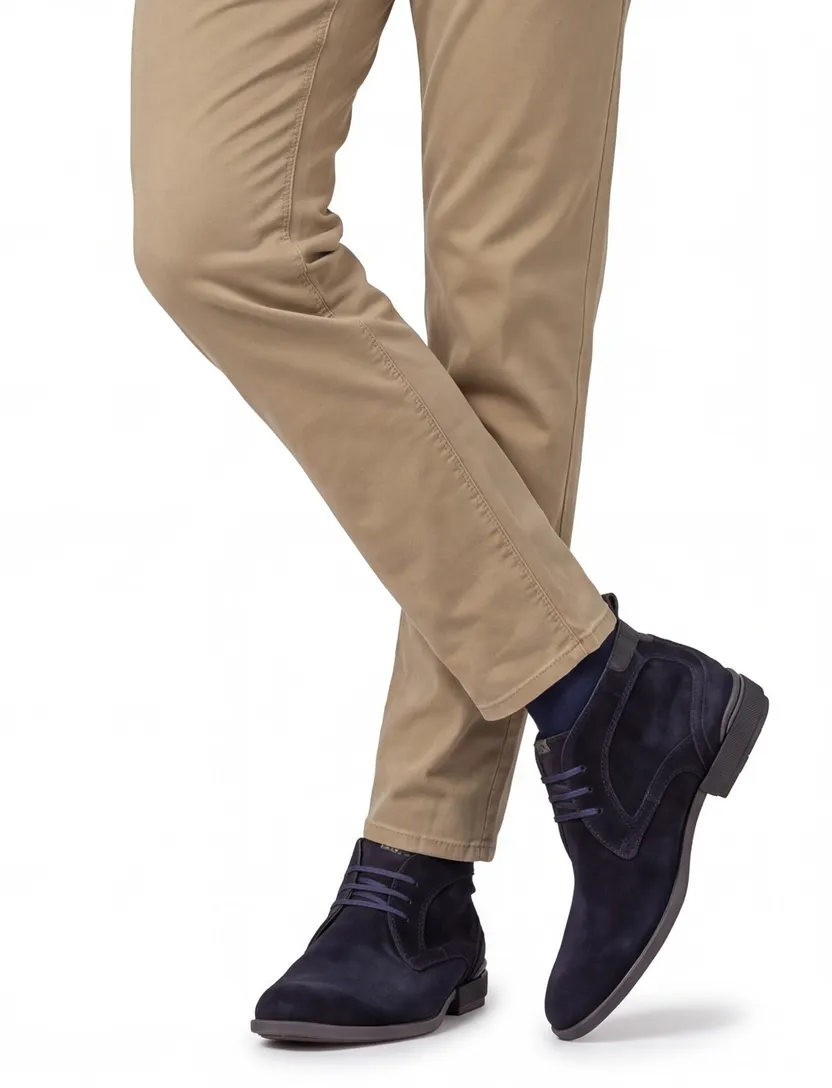 Boots Floris van Bommel donkerblauw suede