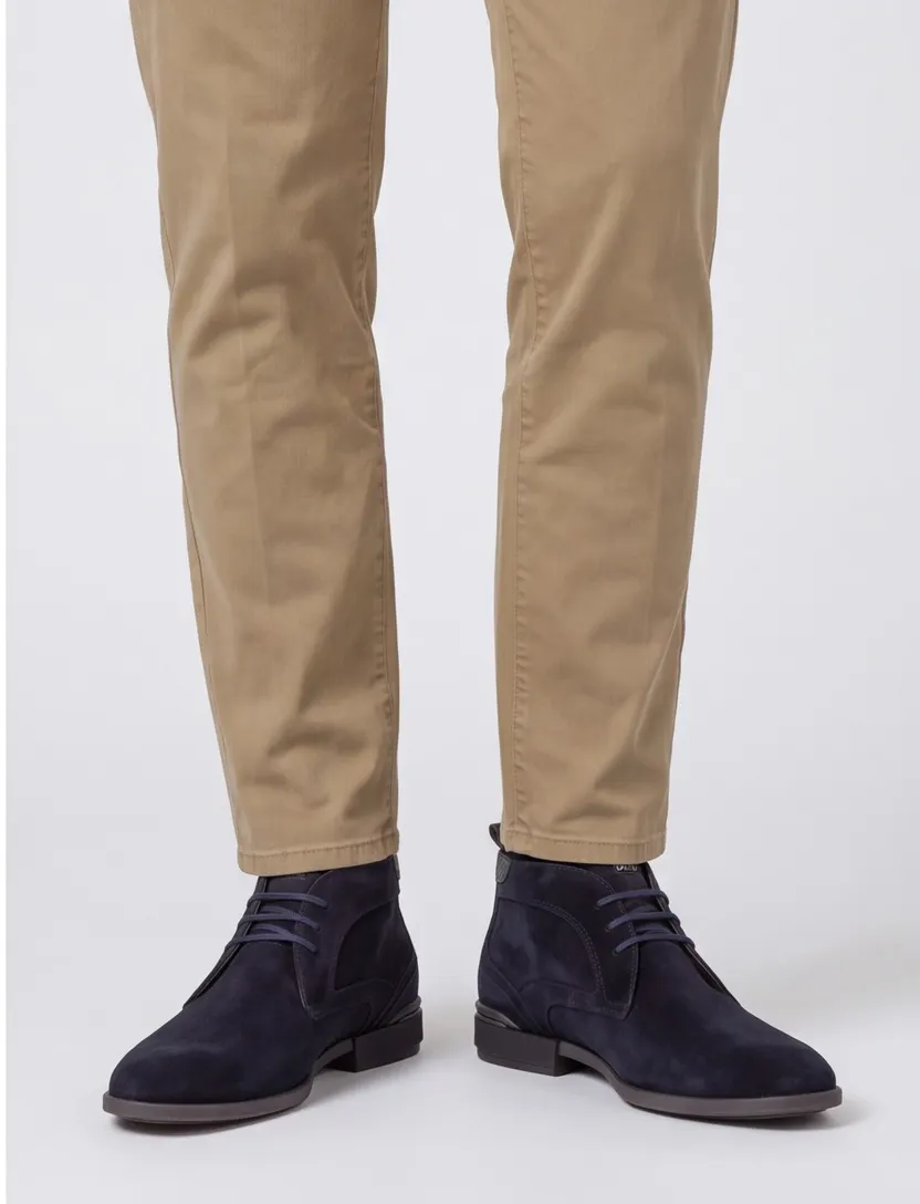 Boots Floris van Bommel donkerblauw suede