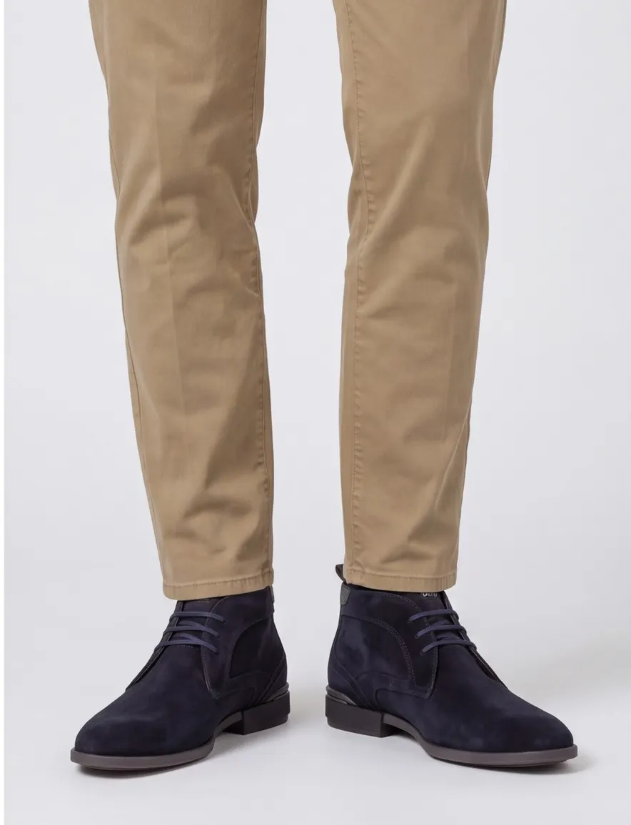 Floris van Bommel suede boots donkerblauw