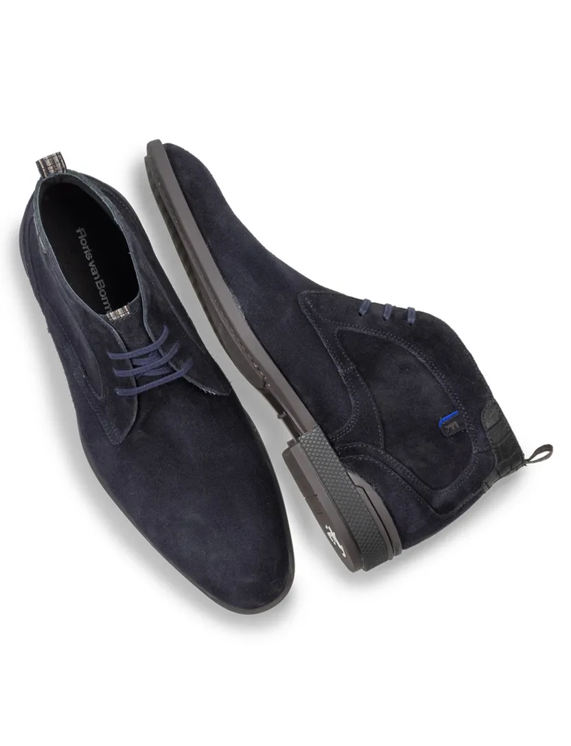 Boots Floris van Bommel donkerblauw suede