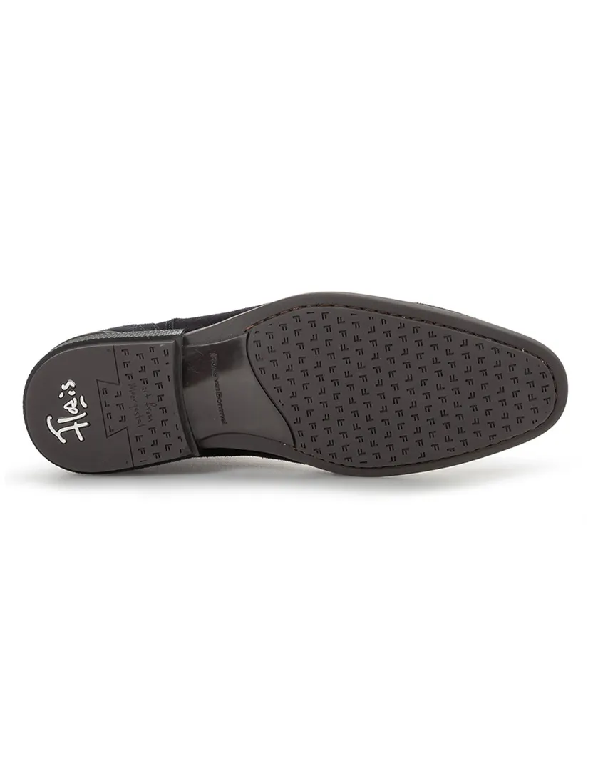 Boots Floris van Bommel donkerblauw suede