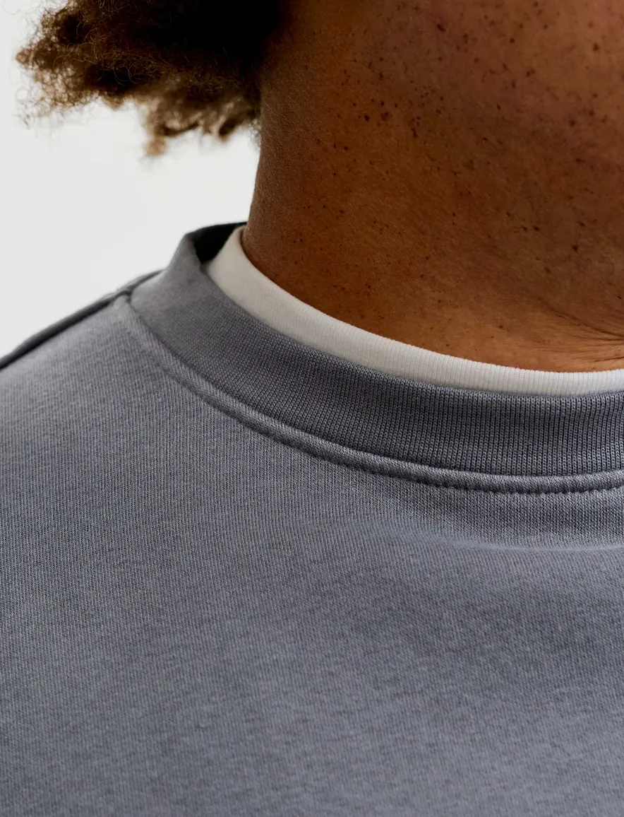Jack & Jones Plus Size trui ronde hals grijs met opdruk