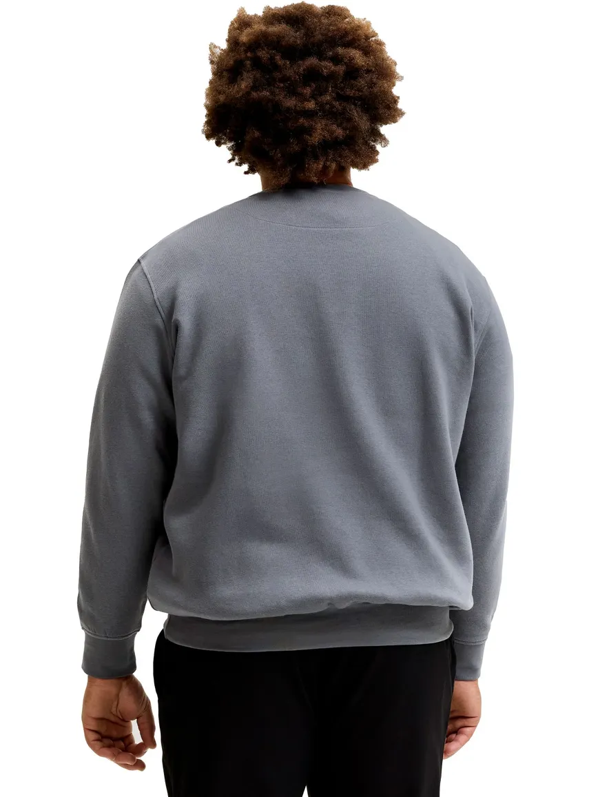 Jack & Jones Plus Size trui ronde hals grijs met opdruk