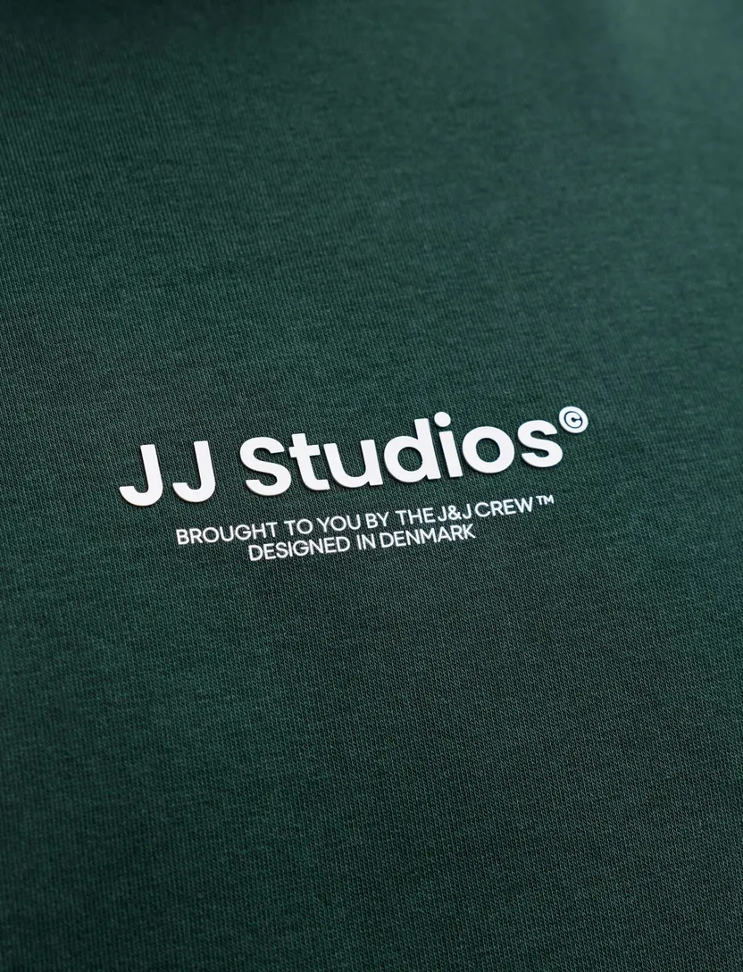 Trui Jack & Jones Plus Size donkergroen opdruk