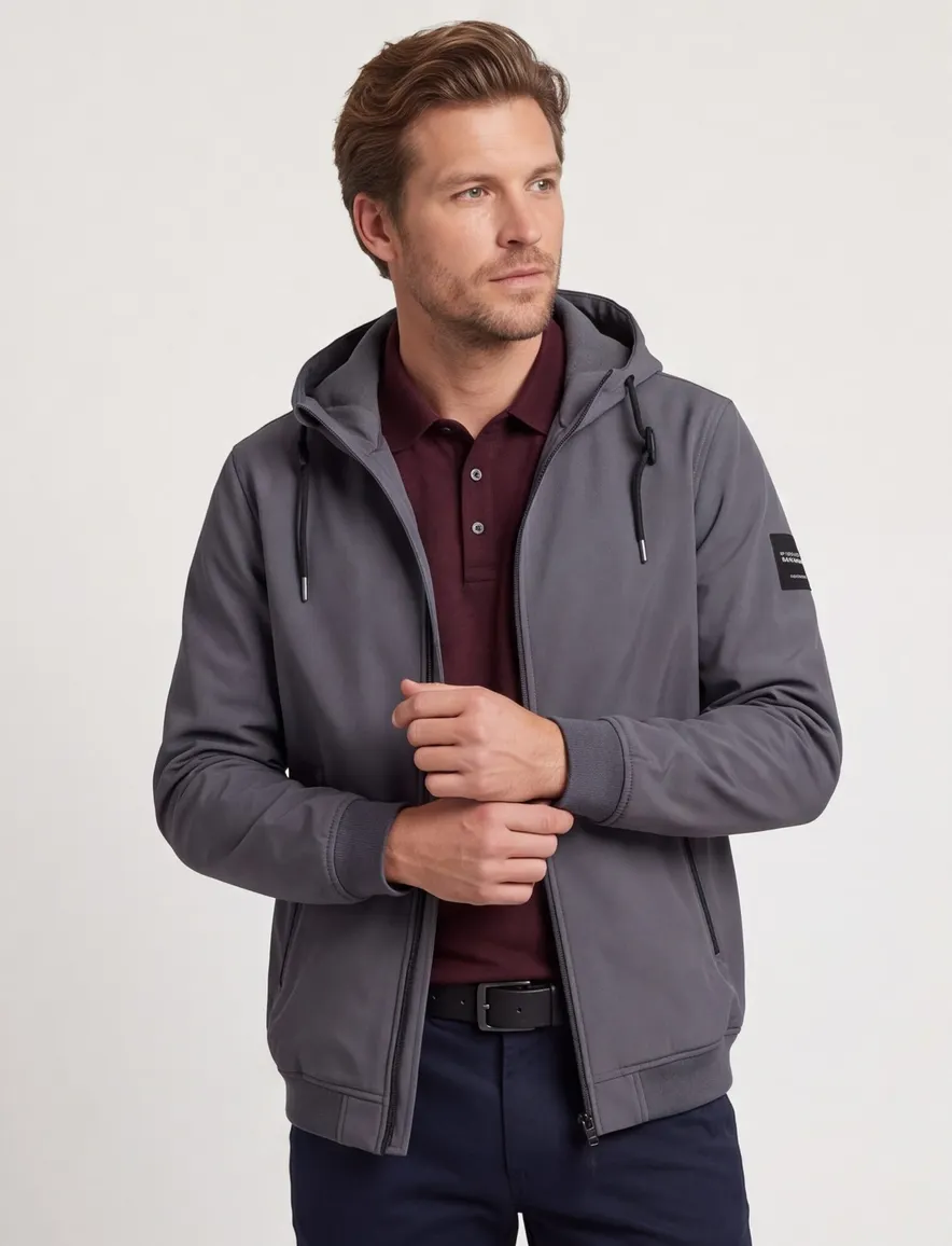 Jas Jack & Jones grijs Turbulence