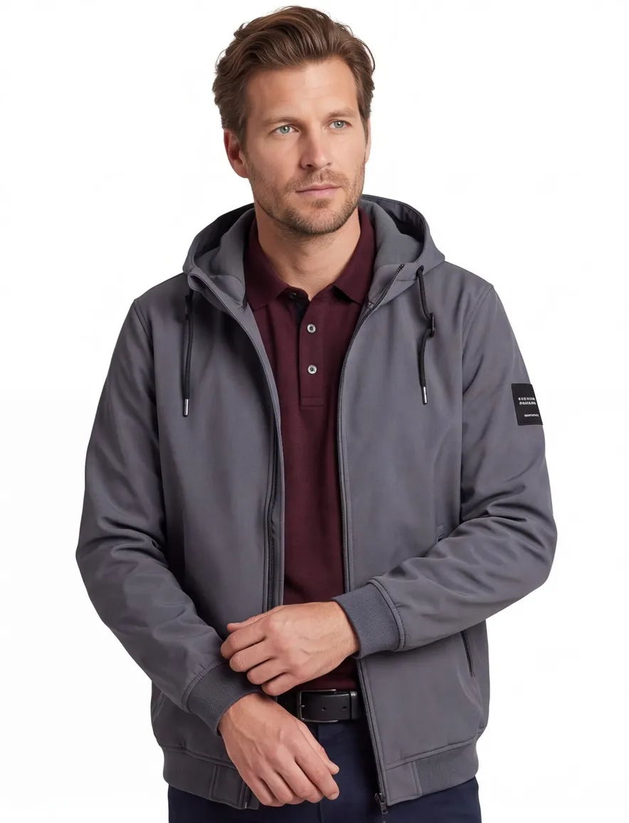 Jas Jack & Jones grijs Turbulence