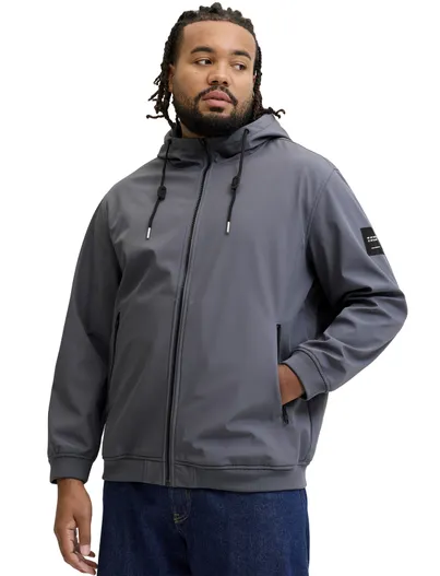 Jack & Jones Softshell jas Jack & Jones Plus Size grijs