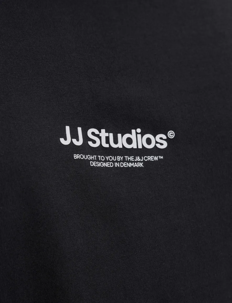 Jack & Jones Plus Size T-shirt ronde hals zwart