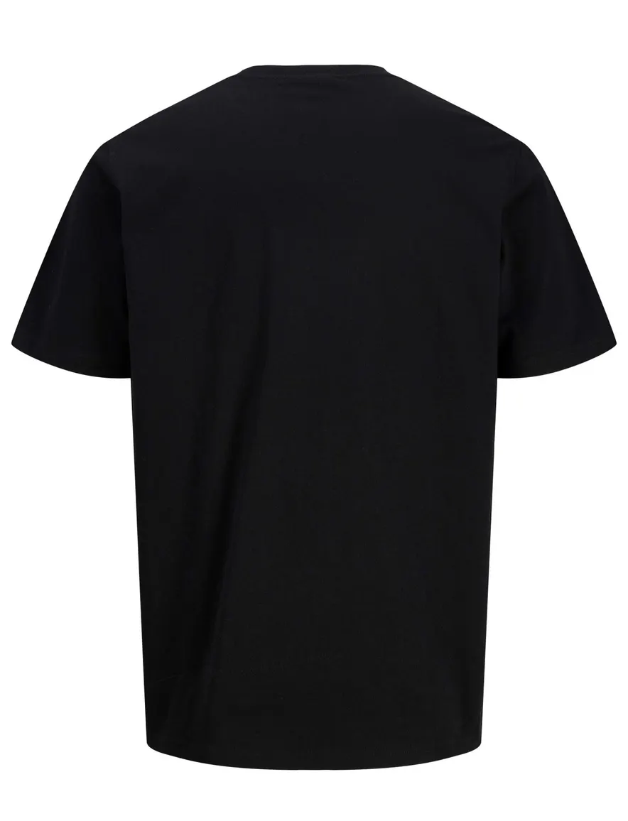 Jack & Jones Plus Size T-shirt ronde hals zwart
