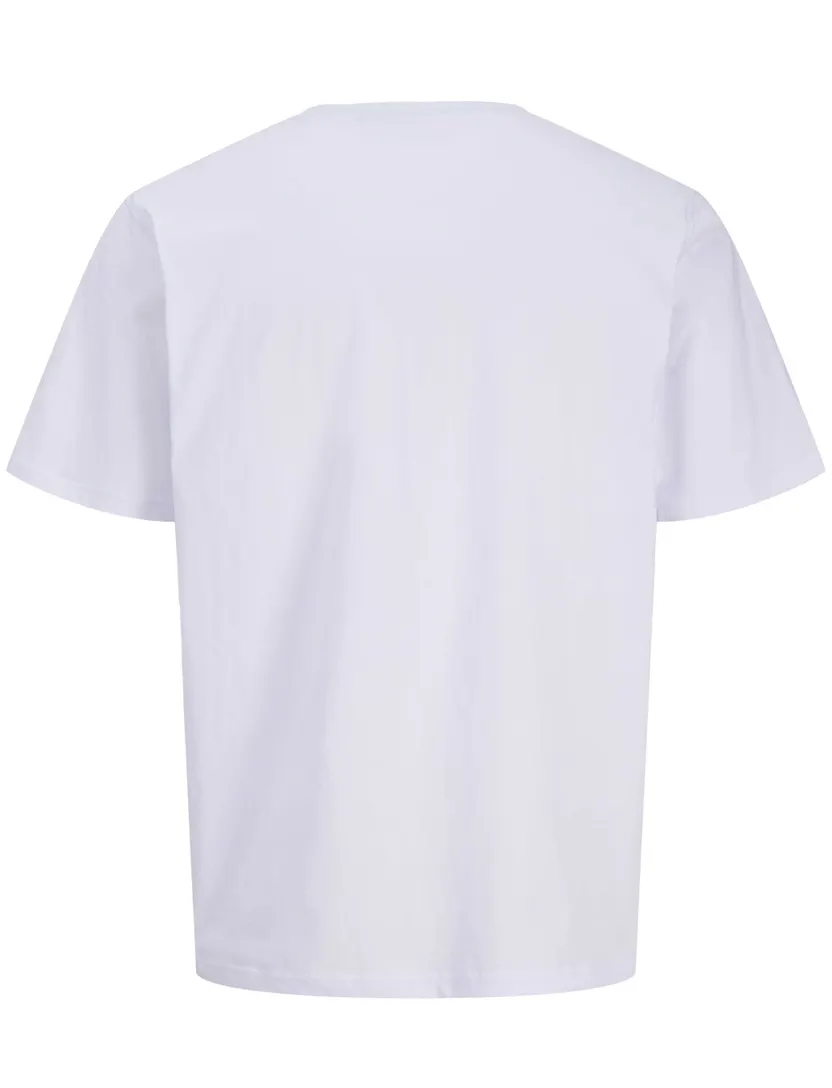 T-shirt Jack & Jones Plus Size wit opdruk