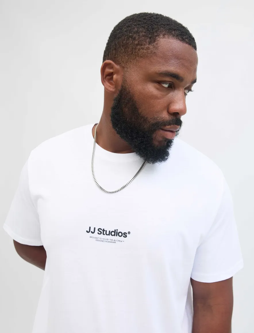 T-shirt Jack & Jones wit White