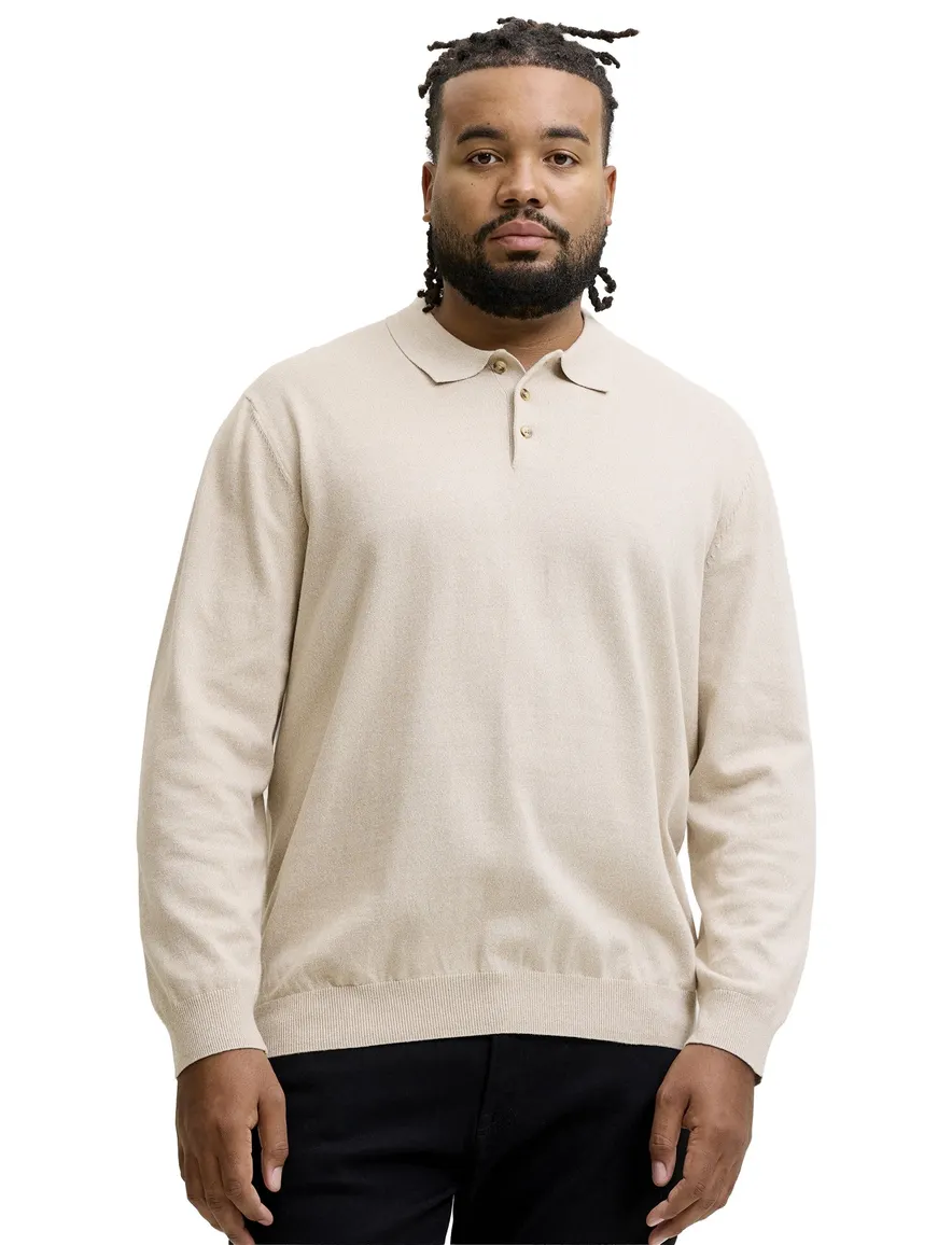 Poloshirt Jack & Jones beige Moonbeam