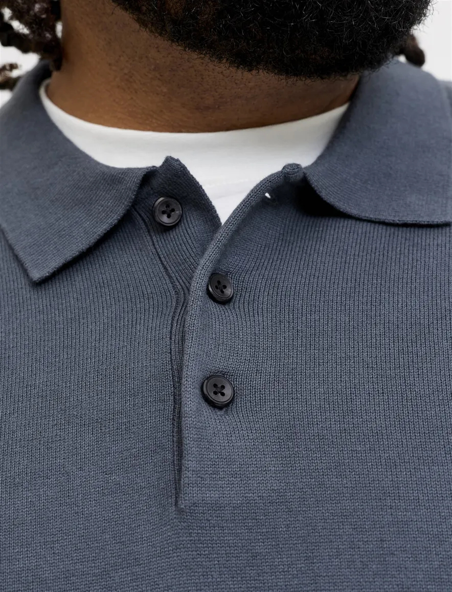 Poloshirt Jack & Jones donkerblauw Turbulence