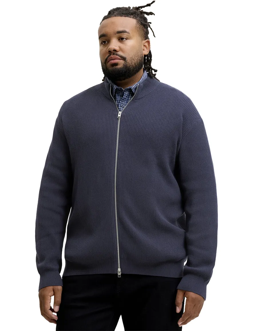 Jack & Jones Plus Size vest donkerblauw gebreid