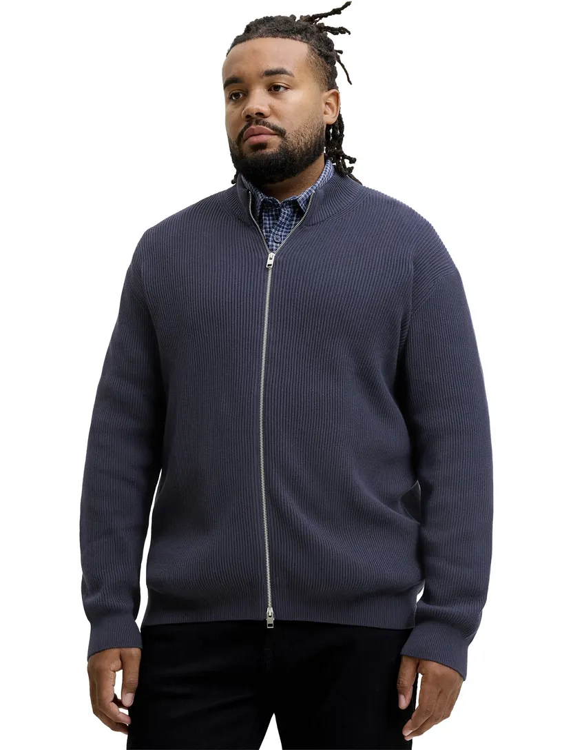 Vest Jack & Jones Plus Size donkerblauw gebreid