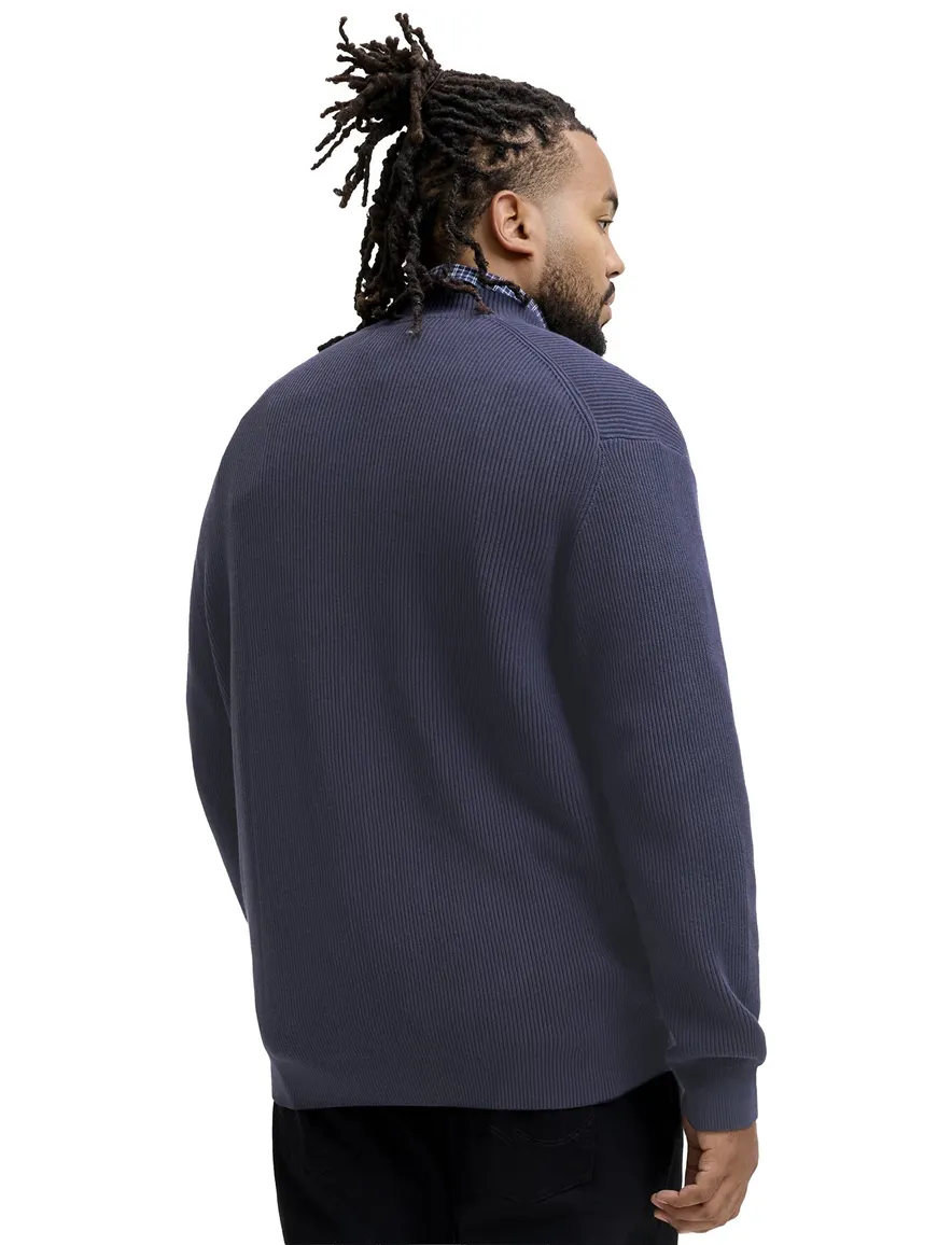 Jack & Jones Plus Size vest donkerblauw gebreid