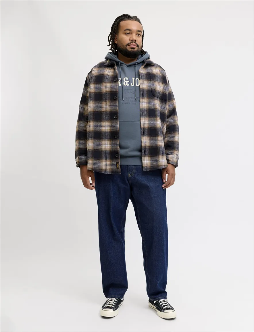 Overshirt Jack & Jones donkerblauw Navy Blazer/CHECK